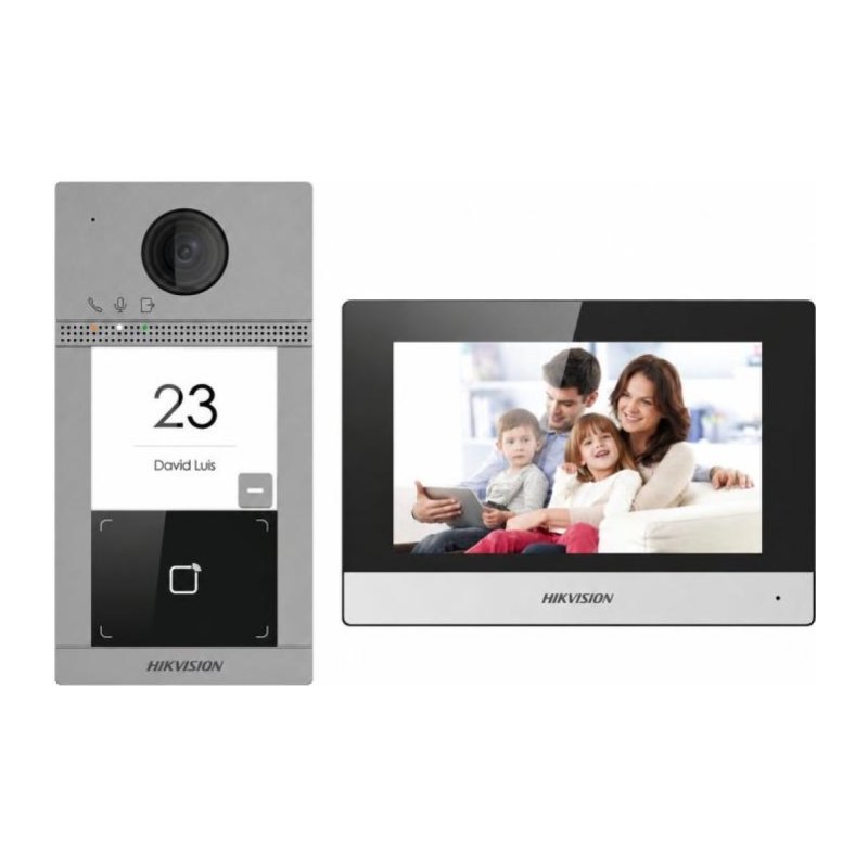 Hikvision DS-KIS604-S(D) IP Video Intercom Kit – Villa/House